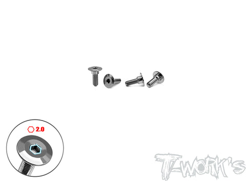 TP-147    64 Titanium Servo Screw ( 3x3/5/7/12mm ) 4pcs.