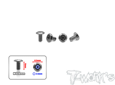TP-150	 64 Titanium Engine Mount Screw 4x8mm( For Mayako MX8 ) 4pcs.