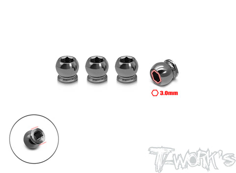 TP-156 64 Titanium 5.9mm Lower Arm Ball ( For Serpent X20'23 ) 4pcs.