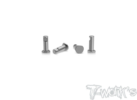 TP-163	64 Titanium Front Arm KingPin ( For TEKNO NB48/EB48 2.1 ) 4pcs.