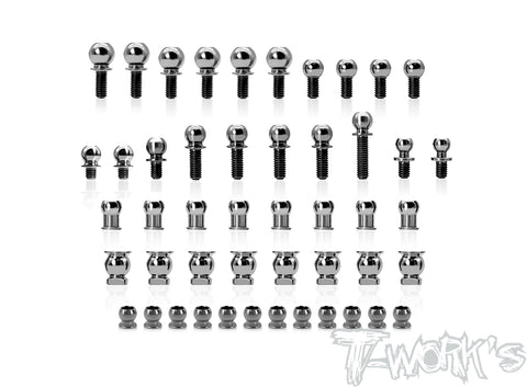 TP-165	64 Titanium Ball End set ( For Xray X4'23 )