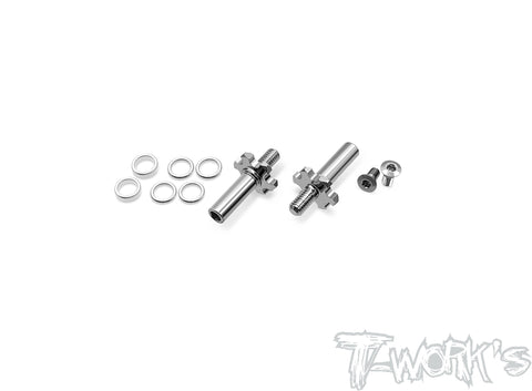TP-169-B6-2	  64 Titanium Light Weight Front Axle -2mm ( For Team Associated RC10 B6.4/6.3/6.2/6.1/6/7 )