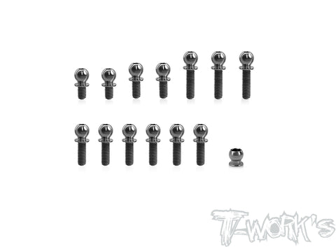 TP-171	64 Titanium Ball End set ( For Xray XB2C'23 )14pcs.