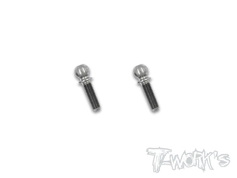 TP-Xray 64 Titanium 4.9x6/8/10mm  Ball End ( For Xray XB4,XB2,X1,XT2,XB8,GTX )2pcs.