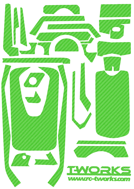 TS-001 3D Graphite Sticker (For Airtronics & Sanwa MT-4) 9 Colors – T ...