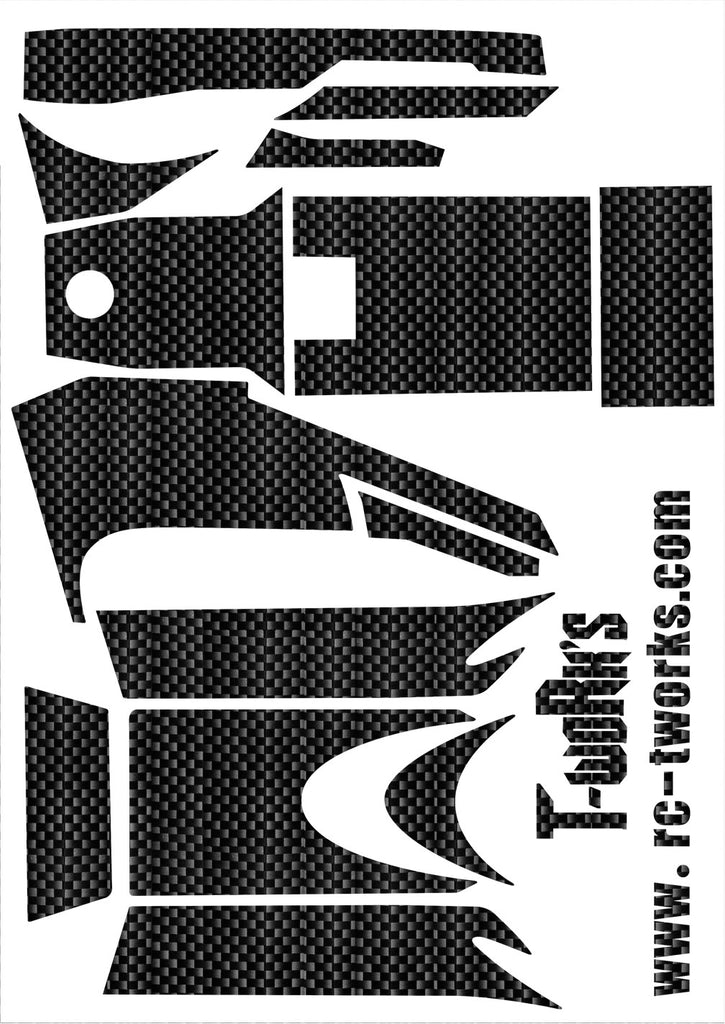 TS-014 Shiny Graphite Sticker (For SPEKTRUM DX3R) – T-Work's Products