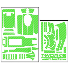 TS-027 3D Graphite Sticker  ( For SPEKTRUM DX4R ) 8Colors