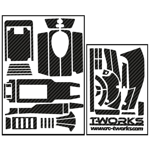 TS-027 3D Graphite Sticker  ( For SPEKTRUM DX4R ) 8Colors