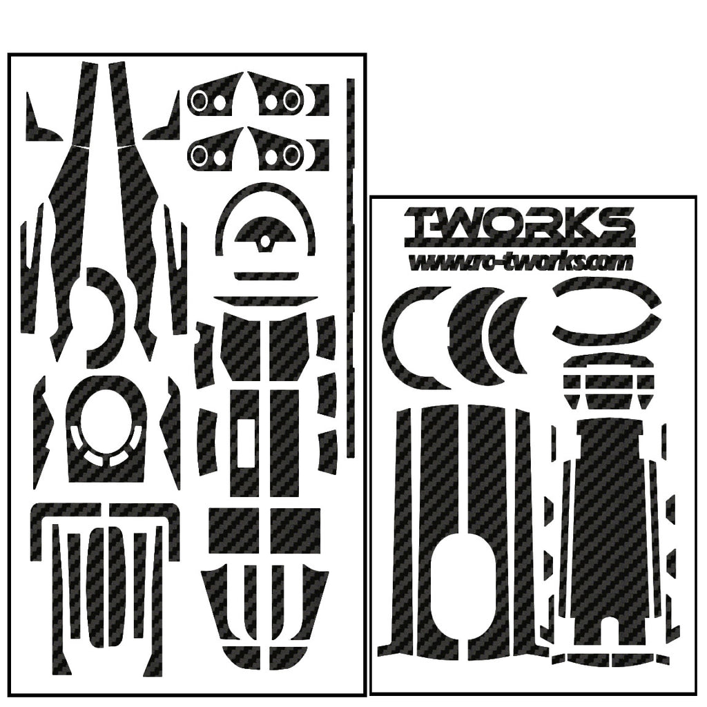 TS-029 3D Colour Graphite Sticker (For Futaba 4PX ) 8Colors – T TS-029 3D Colour Graphite Sticker (For Futaba 4PX ) 8Colors – T