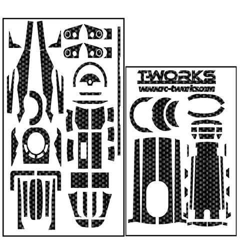 TS-030 Shiny Graphite Sticker (For Futaba 4PX )