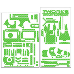 TS-033 3D Graphite Radio Skin with LCD Screen Protector (For KO EX-2) 8 Colors
