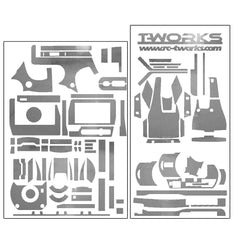 TS-033M Metal Chrome Radio Skin with LCD Screen Protector (For KO EX-2) 4 Colors