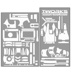 TS-033 3D Graphite Radio Skin with LCD Screen Protector (For KO EX-2) 8 Colors