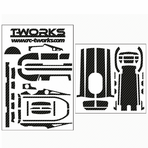 TS-037 3D Colour Graphite Sticker  (For Futaba 4PV ) 8Colors