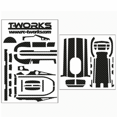 TS-037 3D Colour Graphite Sticker  (For Futaba 4PV ) 8Colors