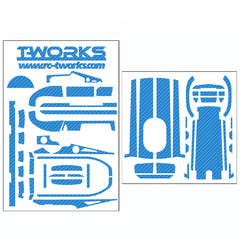 TS-037 3D Colour Graphite Sticker  (For Futaba 4PV ) 8Colors