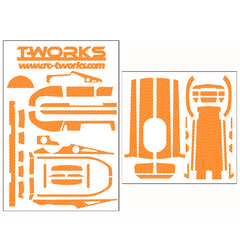 TS-037 3D Colour Graphite Sticker  (For Futaba 4PV ) 8Colors