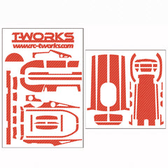 TS-037 3D Colour Graphite Sticker  (For Futaba 4PV ) 8Colors