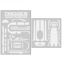 TS-037 3D Colour Graphite Sticker  (For Futaba 4PV ) 8Colors