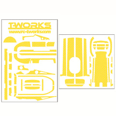TS-037 3D Colour Graphite Sticker  (For Futaba 4PV ) 8Colors
