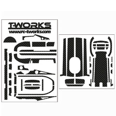 TS-037 3D Colour Graphite Sticker  (For Futaba 4PV ) 8Colors