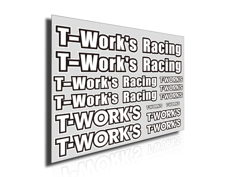 TS-039B  T-Work's Team White Decal B