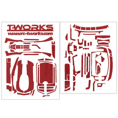 TS-042M Mirror Chrome Radio Skin Sticker For Sanwa & Airtronics MT44 4colors