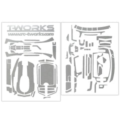 TS-042M Mirror Chrome Radio Skin Sticker For Sanwa & Airtronics MT44 4colors