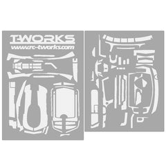TS-042 3D Colors Graphite Sticker (For Sanwa & Airtronics MT44 ) 6Colors