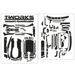 TS-042 3D Colors Graphite Sticker (For Sanwa & Airtronics MT44 ) 6Colors