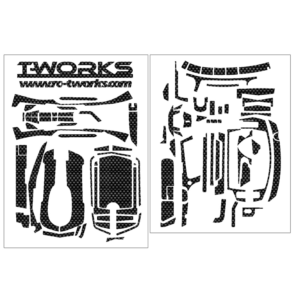 TS-043 Shiny Graphite Sticker (For Sanwa & Airtronics MT44 ) – T-Work's ...