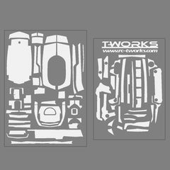 TS-044 3D Color Graphite Sticker  (For Sanwa & Airtronics M17 ) 6 Colors