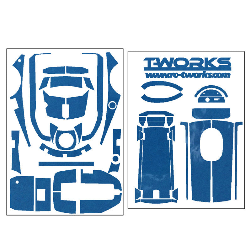 TS-048M Mirror Chrome Radio Skin Sticker For Futaba 4PM