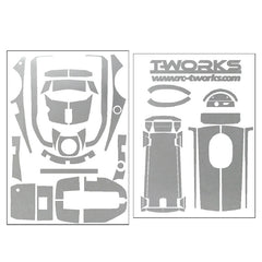 TS-048M Mirror Chrome Radio Skin Sticker For Futaba 4PM 4colors