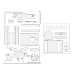 TS-050 3D Graphite Sticker ( For FlySky NB4 )6Colors