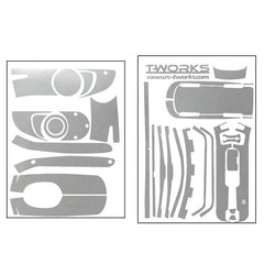 TS-052M Mirror Chrome Radio Skin Sticker (For Hitec LYNX 4S ) 4colors
