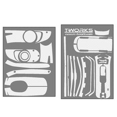 TS-052 3D Graphite Sticker (For Hitec LYNX 4S )6Colors