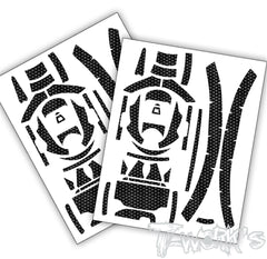 TS-055 Shiny Graphite Sticker (For Smartcom Headset) 2pcs.