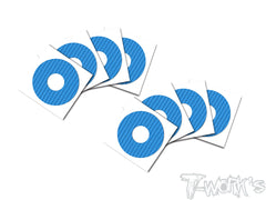 TS-056 3D Graphite 1/8 Buggy Rims Sticker 8pcs.  (6colors)