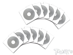 TS-058-M Metal Chrome 1/10 Buggy Rims Sticker 12pcs.(4colors)