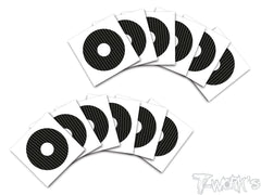 TS-058 3D Graphite 1/10 Buggy Rims Sticker 12pcs. (6colors)