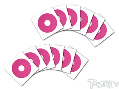 TS-059 3D Graphite 1/10 Buggy Rims Sticker 12pcs.  (9colors.)