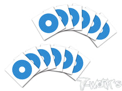 TS-060  3D Graphite 1/8 Truggy  Rims Sticker 12pcs. (6colors)