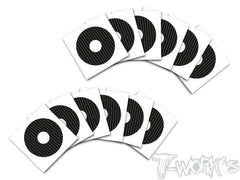 TS-060  3D Graphite 1/8 Truggy  Rims Sticker 12pcs. (6colors)