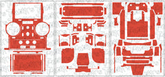 TS-062 3D  Sticker ( For Flysky PL18 )  6colors