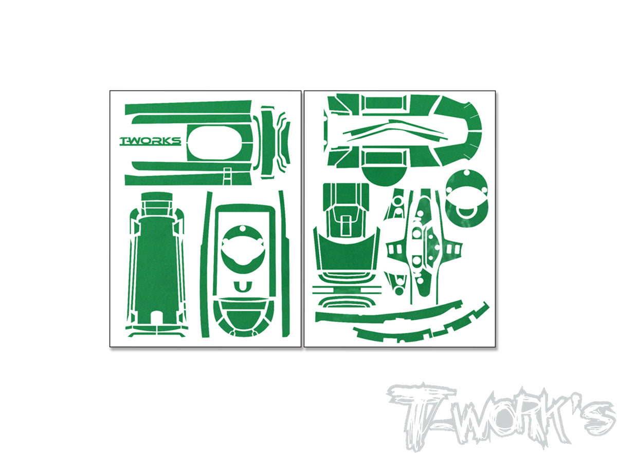 TM Rタオル TS-066M Metal Chrome Radio Skin Sticker ( For Futaba T10PX
