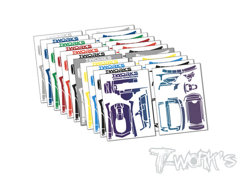 TS-068M    Metal Chrome Radio Skin Sticker ( For Sanwa MT-5  ) 4 Colors