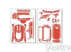 TS-068    3D Graphite Radio Skin Sticker ( For Sanwa MT-5 )  6colors