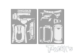 TS-068    3D Graphite Radio Skin Sticker ( For Sanwa MT-5 )  6colors