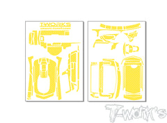 TS-068    3D Graphite Radio Skin Sticker ( For Sanwa MT-5 )  6colors